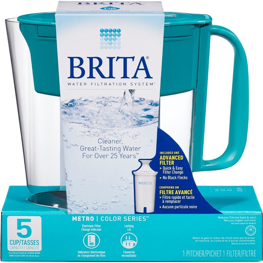 Brita Metro 5 Cup Water Filtration Pitcher - Turqu